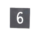BUTTON, 7/8 SQUARE, MARKED # 6/9 OTIS # 323AS2