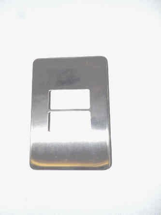 PLATE, COVER, HALL, DOUBLE, STAINLESS STEEL, WITH INSERT OTIS # AAA147NM7
