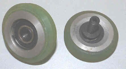 WHEEL, ROLLER GUIDE, POLY, 3.00 O.D.X 13/16, 1 1/4 SHAFT  1/2-13 OTIS 456DN1