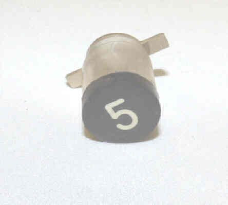BUTTON, BLACK, ENGRAVED # 5 DOVER # 9852529