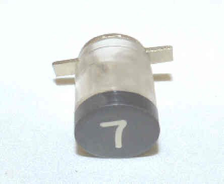 BUTTON, BLACK, ENGRAVED # 7 DOVER # 9852529