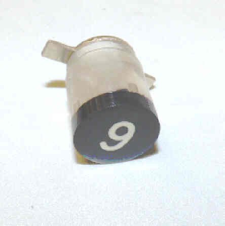 BUTTON, BLACK, ENGRAVED # 9 DOVER # 9852529