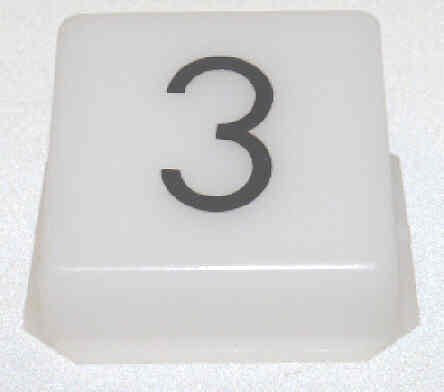 INSERT, POSITION INDICATOR, MARKED # 3, 1 5/16 X 1 3/8 DOVER SERIES 982500