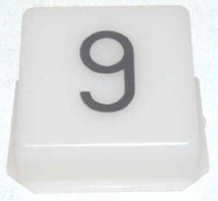 INSERT, POSITION INDICATOR, MARKED # 9, 1 5/16 X 1 3/8 DOVER SERIES 982500