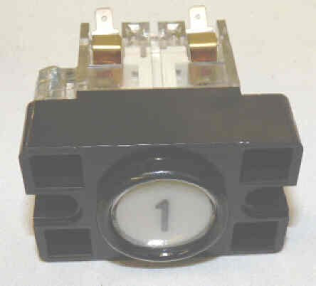 BUTTON, ADAMS REPLACEMENT, MARKED # 1 ADAMS D-455A SERIES