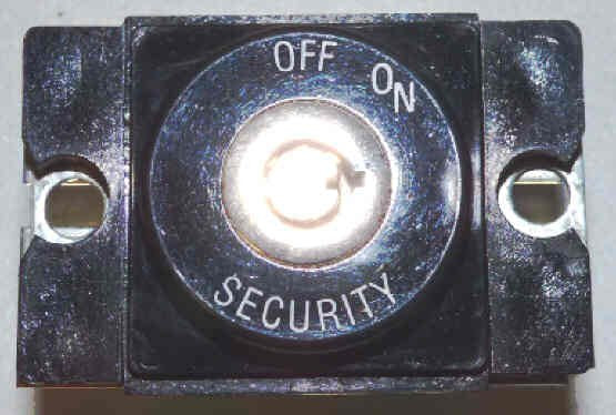 SWITCH. KEYED, ON-OFF-SECURITY DOVER # 109444