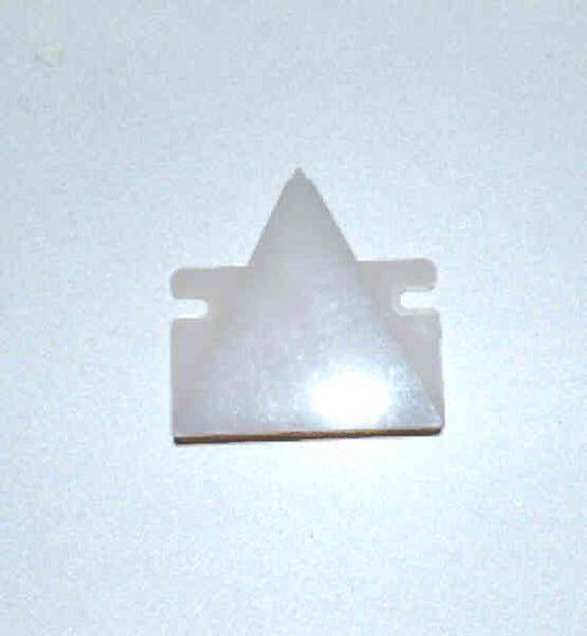 LENS, HALL LANTERN, ARROW, WHITE,  2 1/2H x 2 1/2W ADAMS # A474BL