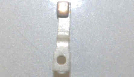 CONTACT, STATIONARY, SILVER CONTACT PAD ON INSIDE OF BEND WEST # 630B611-G02