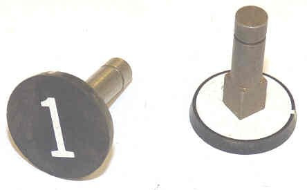 BUTTON, WITH METAL STEM, 7/8 DIAMETER, # 1 OTIS 323BP1-1
