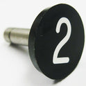 BUTTON, WITH METAL STEM, 7/8 DIAMETER, # 2 OTIS 323BP1-2