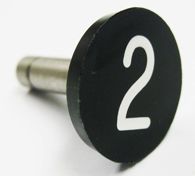 BUTTON, WITH METAL STEM, 7/8 DIAMETER, # 2 OTIS 323BP1-2