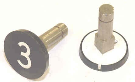BUTTON, WITH METAL STEM, 7/8 DIAMETER, # 3 OTIS 323BP1-3