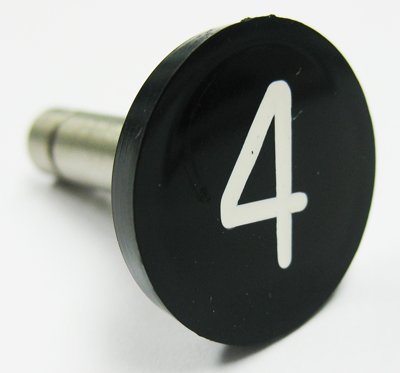 BUTTON, WITH METAL STEM, 7/8 DIAMETER, # 4 OTIS 323BP1