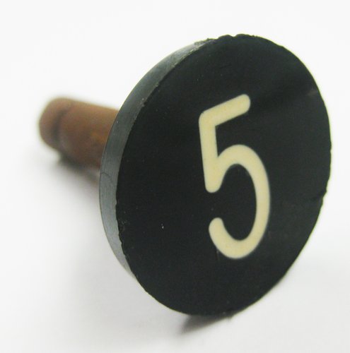 BUTTON, WITH METAL STEM, 7/8 DIAMETER, # 5 OTIS 323BP1