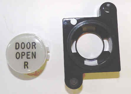 BUTTON, CAP, HALO AND ADAPTER. MARKED DOOR OPEN REAR ADAMS # ASA452A-DOR