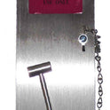 BOX, FIRE DEPARTMENT USE, STAINLESS STEEL WITH MINI HAMMER