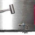 BOX, FIRE DEPARTMENT USE, STAINLESS STEEL WITH MINI HAMMER