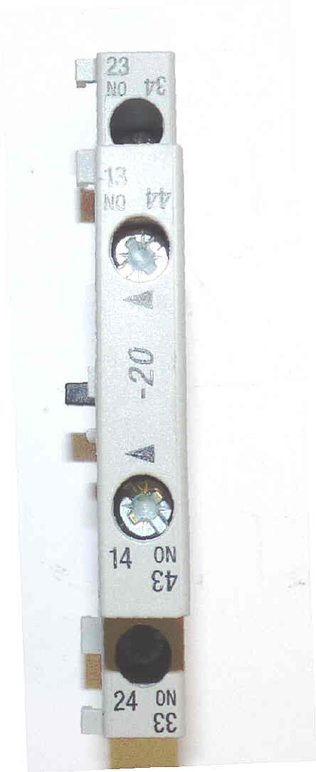 CONTACT, AUXILLARY, SIDE MOUNT, 2 N.O. SPRECHER & SCHUH # CA7-PA20