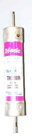 FUSE, TIME DELAY, 80 AMP, 600V FERRAZ SHAWMUT # TRS80R