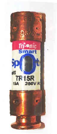 FUSE, TIME DELAY, 15 AMP, 250V FERRAZ SHAWMUT # TR15R