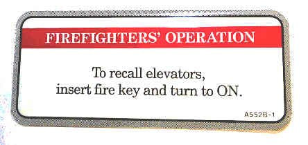 SIGN, FIREFIGHTER, PHASE 1 ALUM., SELF ADHESIVE, 3 7/8 X 1 1/8 ADAMS # A552B