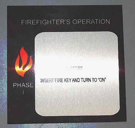 SIGN, FIREFIGHTER ,PLASTIC., SELF ADHESIVE, 6 X 6 ADAMS # A558P98
