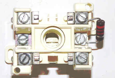 BASE, BUTTON, A LINE, WITH RESISTOR, WESTINGHOUSE # 630B899G02