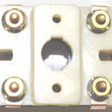 BUTTON, MONITOR, COMPLETE, CLEAR CAP, AY SERIES, MARKED DOOR OPEN IN RED