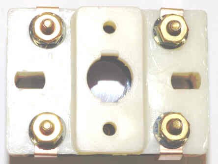BUTTON, MONITOR, COMPLETE, CLEAR CAP, AY SERIES, MARKED DOOR OPEN IN RED