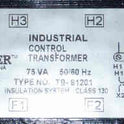 TRANSFORMER, 220-480 PRI, 110-120 SECONDARY, .75VA ACME TB81201