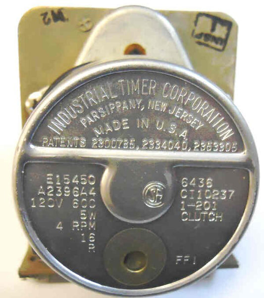 TIMER. 15 SECONDS, 115 VAC, 4 RPM, 5 W INDUSTRIAL TIMER # SERIES 90-15 SECONDS