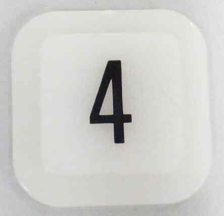 JEWEL, POSITION INDICATOR, MARKED # 4 OTIS # 499AD1-4