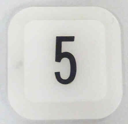 JEWEL, POSITION INDICATOR, MARKED # 5 OTIS # 499AD1-5