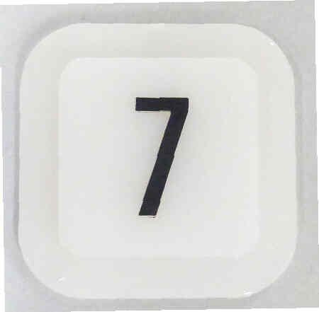 JEWEL, POSITION INDICATOR, MARKED # 7 OTIS # 499AD1-7