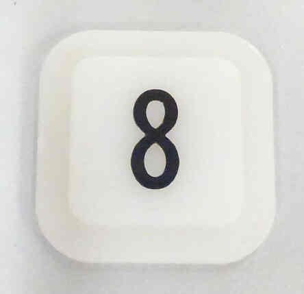 JEWEL, POSITION INDICATOR, MARKED # 8 OTIS # 499AD1-8