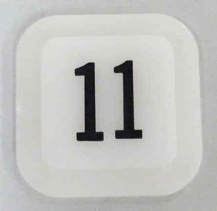 JEWEL, POSITION INDICATOR, MARKED # 11 OTIS # 499AD1-11