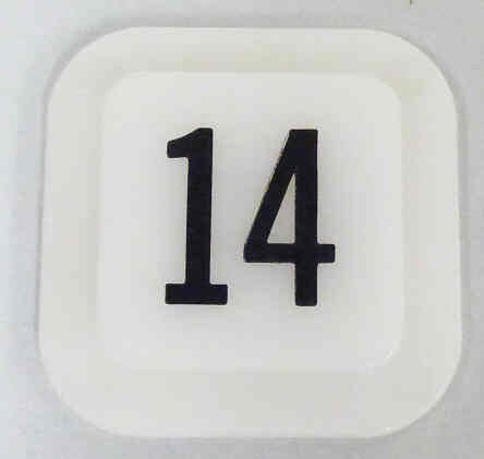 JEWEL, POSITION INDICATOR, MARKED # 14 OTIS # 499AD1-14