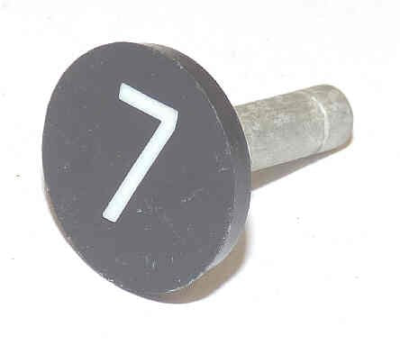 BUTTON, WITH METAL STEM, 7/8 DIAMETER, # 7 OTIS 323BP1
