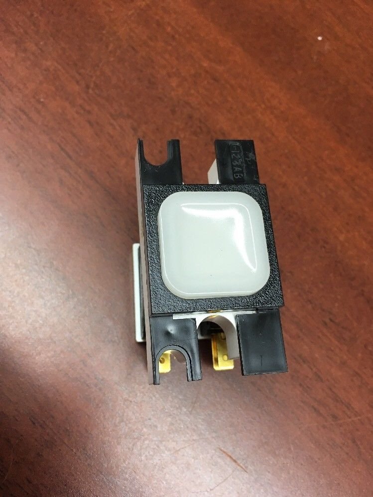 BUTTON, IMPULSE, COMPLETE AS SHOWN, DPDT WITH # 85 BULB DOVER #9817190