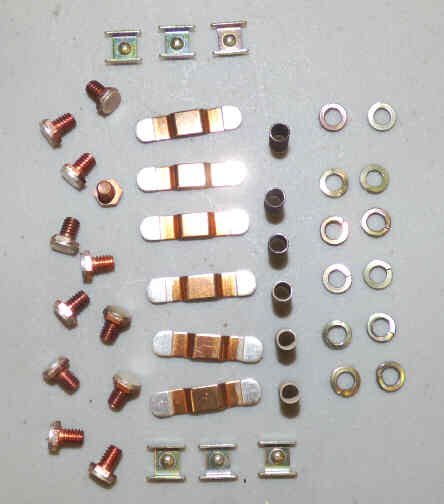 KIT, CONTACT, SILVER TIPPED, 6 POLE, SIZE 0 SQUARE D # 9998 RA-88