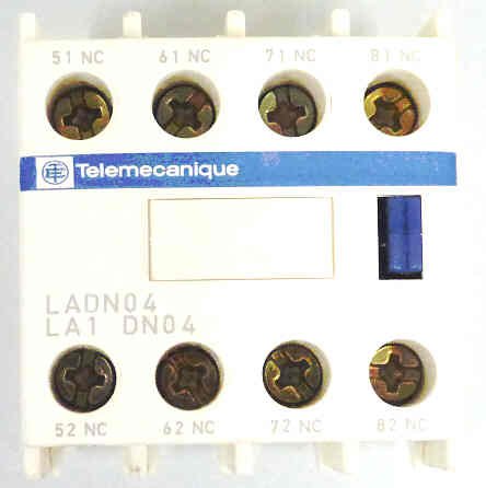 CONTACT, MODULE, AUX., 4 N.C CONTACTS, TELEMECANIQUE LA1 DN04