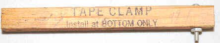HITCH, WOOD, TAPE, TOP OF CAR SELECTOR ESCO