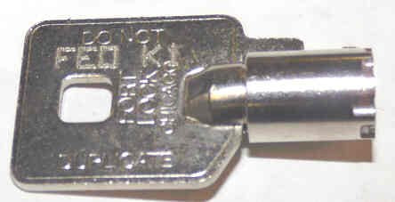 KEY, ANSI FIRE SERVICE, FEO-K1,CHECK CODES FOR COMPLIANCE INNOVATION # 534200FE