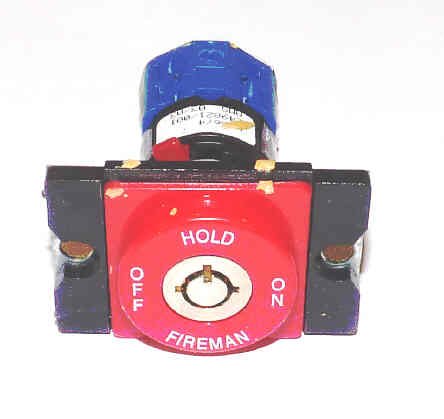 SWITCH, KEYED, OFF-HOLD-ON-FIREMAN, WITH 2 KEYS INNOVATION # 022F30