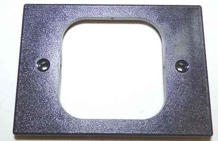 FACEPLATE, TERMINAL, HALL LANTERN, IMPULSE, PLASTIC, BLACK DOVER # 9741215