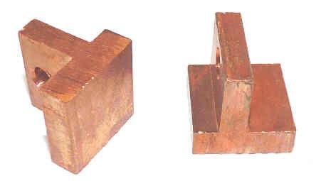 CONTACT, COPPER, 1 X 1 FACE, MOUNTING HOLE 'F' CONTACT HAUGHTON # 20429