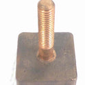 CONTACT, COPPER, 1 1/2 SQUARE X 1/2, STEM 3/8 X 2 HAUGHTON # 5736-B