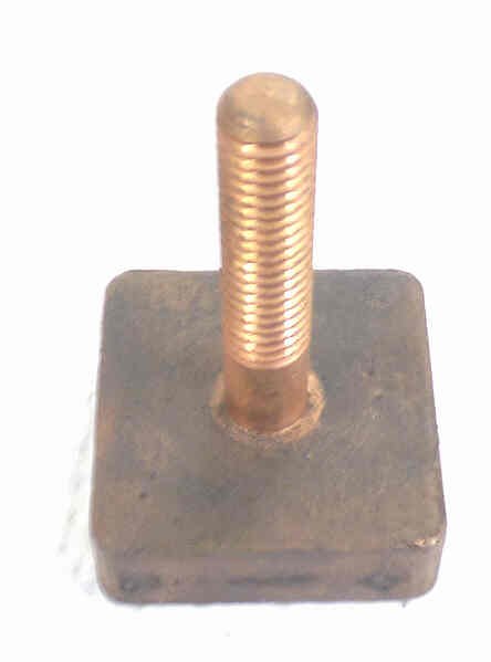 CONTACT, COPPER, 1 1/2 SQUARE X 1/2, STEM 3/8 X 2 HAUGHTON # 5736-B