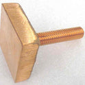CONTACT, COPPER, 1 1/2 SQUARE X 1/2, STEM 3/8 X 2 HAUGHTON # 5736-B