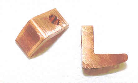 CONTACT. COPPER, ANGLE, 5/8 X 1 1/8 X 1 1/8, 5/16 HOLE DOVER # AC6F